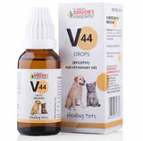Bakson Veterinary V44 Drops, Bakson V44 Drops, veterinary homeopathy medicine, homeopathic medicine for pets, pet nerve support drops, homeopathic nervous system support for pets, pet muscle twitching remedy, veterinary nerve tonic,