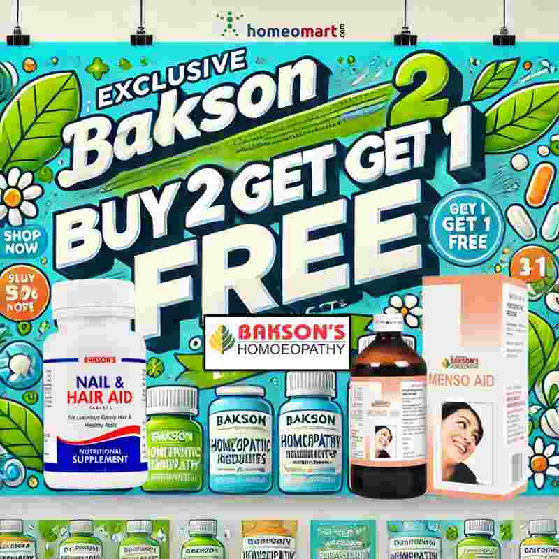 promotional offer on Bakson homeopathy products