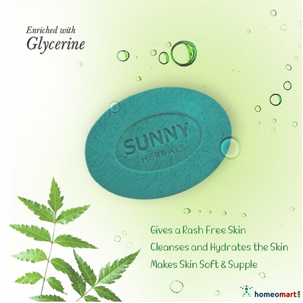 Baksons Sunny Herbals Neem Tulsi Soap for acne, skin infections