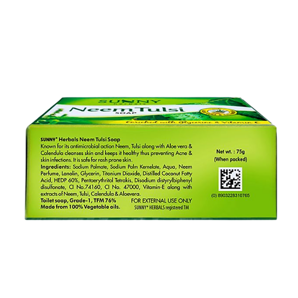 Indications & composition of Sunny Herbal neem tulsi soap