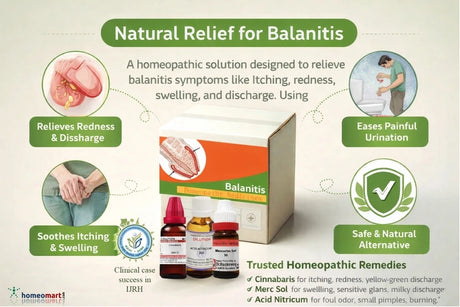 foreskin inflammation remedy, phimosis homeopathy, urogenital health natural, discharge infection remedy, homeopathic male care, balanitis treated with homeopathy