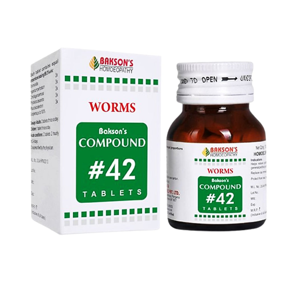 Bakson's Compound#42 Worms Tablets