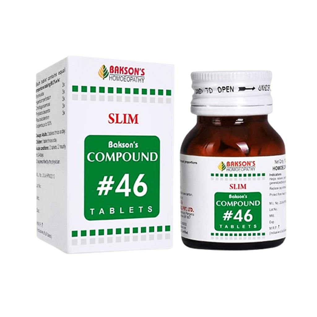 Bakson's Compound#46 Slim tablets for excess body fat