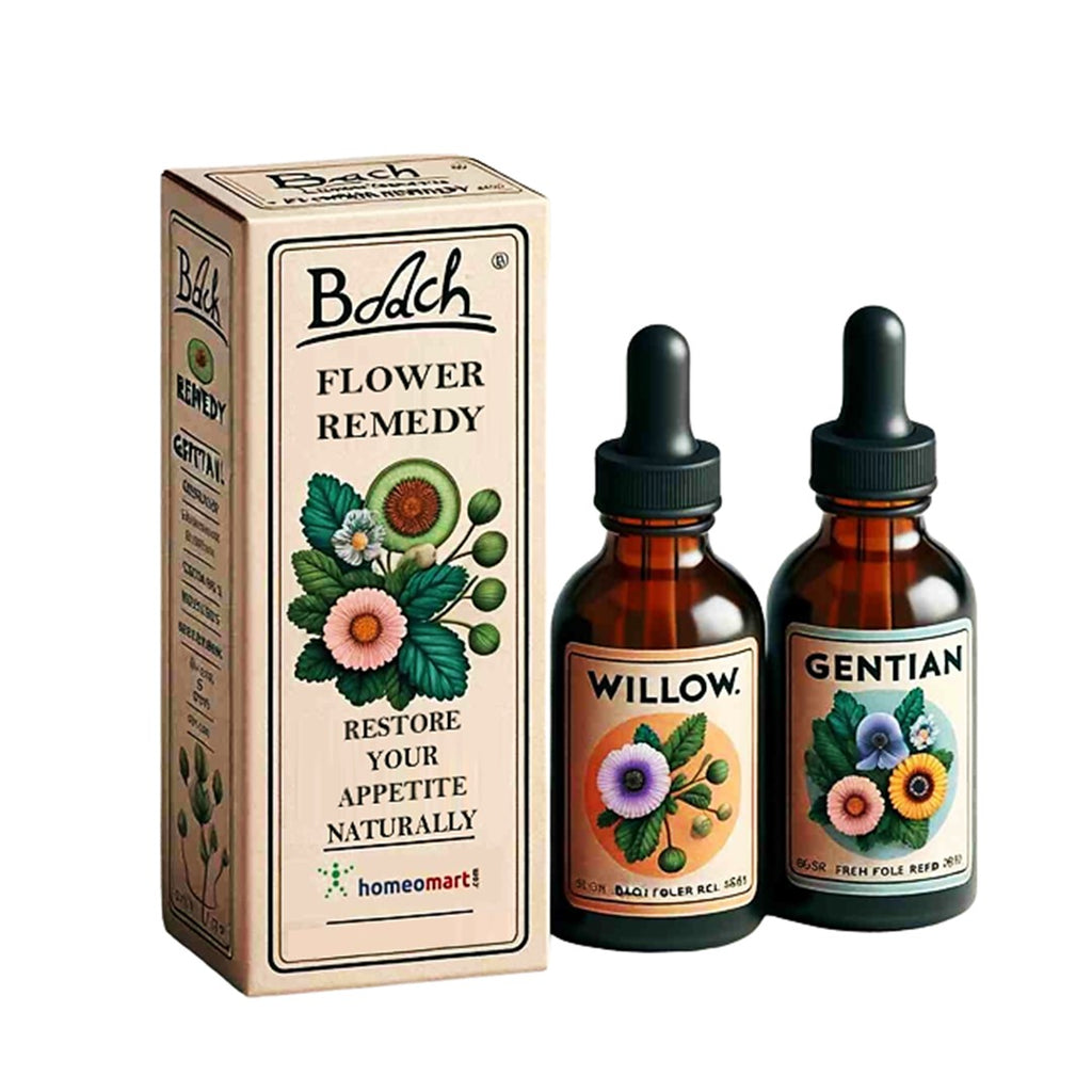 Natural Appetite Restoration: Wild Oak, Willow, Gentian Bach Flower Remedy Mix