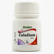 Bottle of Caladium tablets with Bhargava branding on a white background
