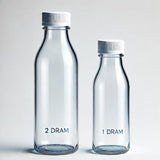 1 & 2 Dram Glass Liquid Dropper Bottles with Screw Cap (Packing 144)