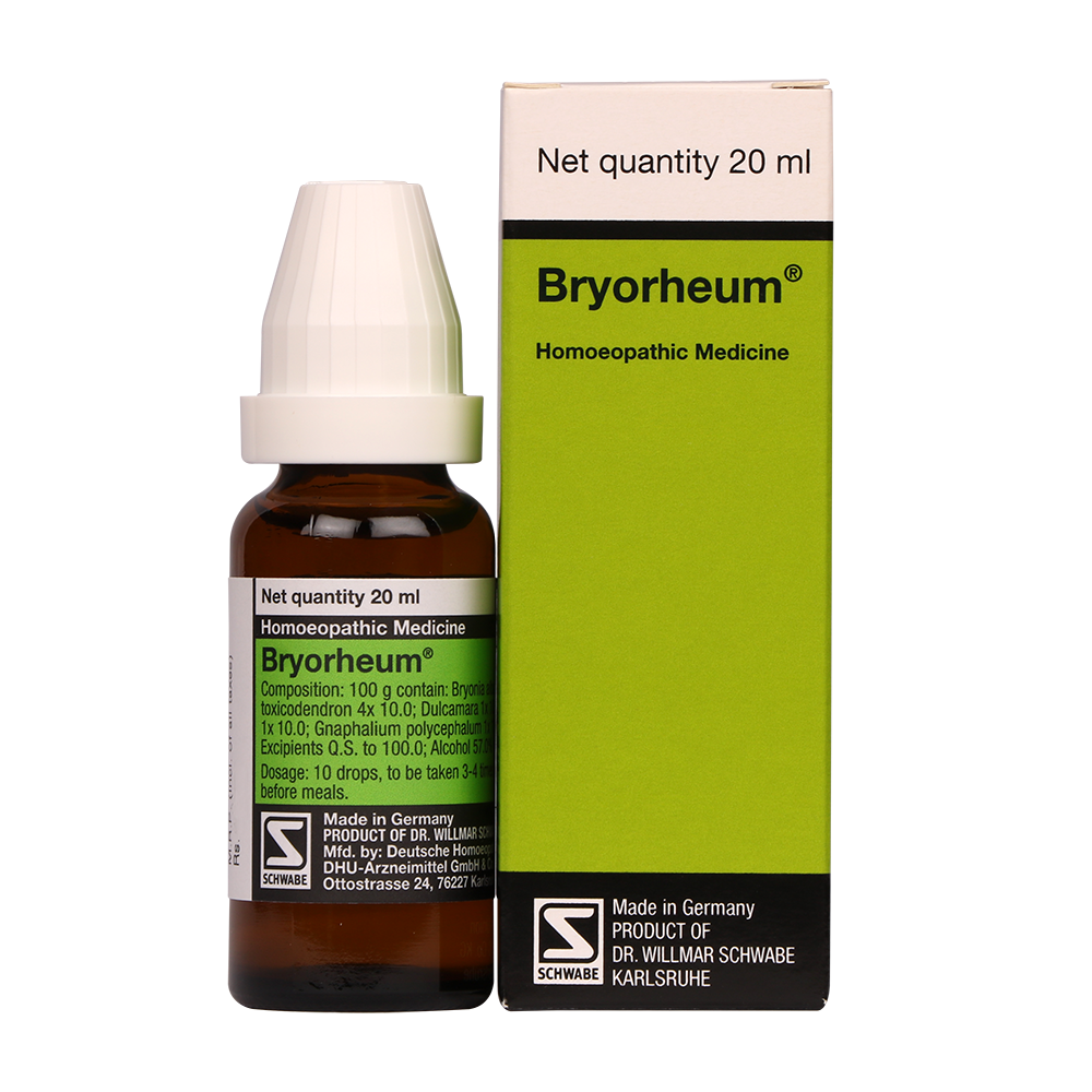 Schwabe German Bryorheum Drops for Rheumatism, Swelling & Joint Pain