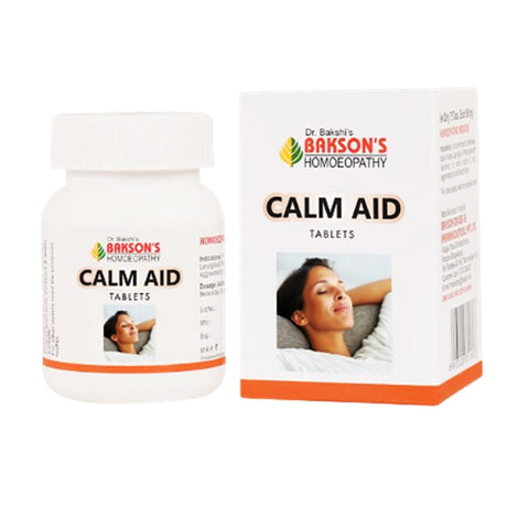 Bakson Calm Aid Tablets, Baksons Calm Aid, Calm Aid Tablets, homeopathic anxiety medicine, anxiety relief tablets, stress relief homeopathy, homeopathic stress tablets, natural anxiety relief, nervousness homeopathy, homeopathic sleep support, emotional stress relief tablets, homeopathy for anxiety, homeopathic calming medicine, Bakson homeopathy, buy Bakson Calm Aid