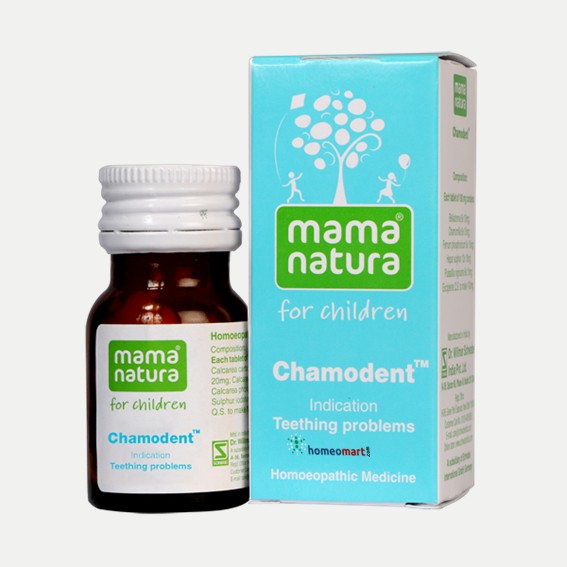 Chamodent, Schwabe India, Mama Natura, Baby Care, Infant Teething, Swollen Gums, Teething Diarrhea, Colic Relief, Homeopathic Tablets, Pediatric Care, Natural Remedies, Oral Care