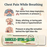 chest pain while breathing 