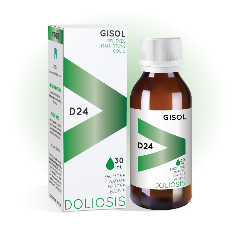 Doliosis D24 Gisol for gallstones, enlarged liver