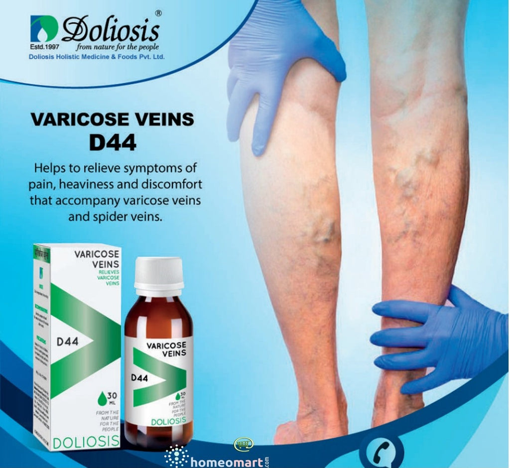 homeopathy spider veins and varicose veins medicine D44