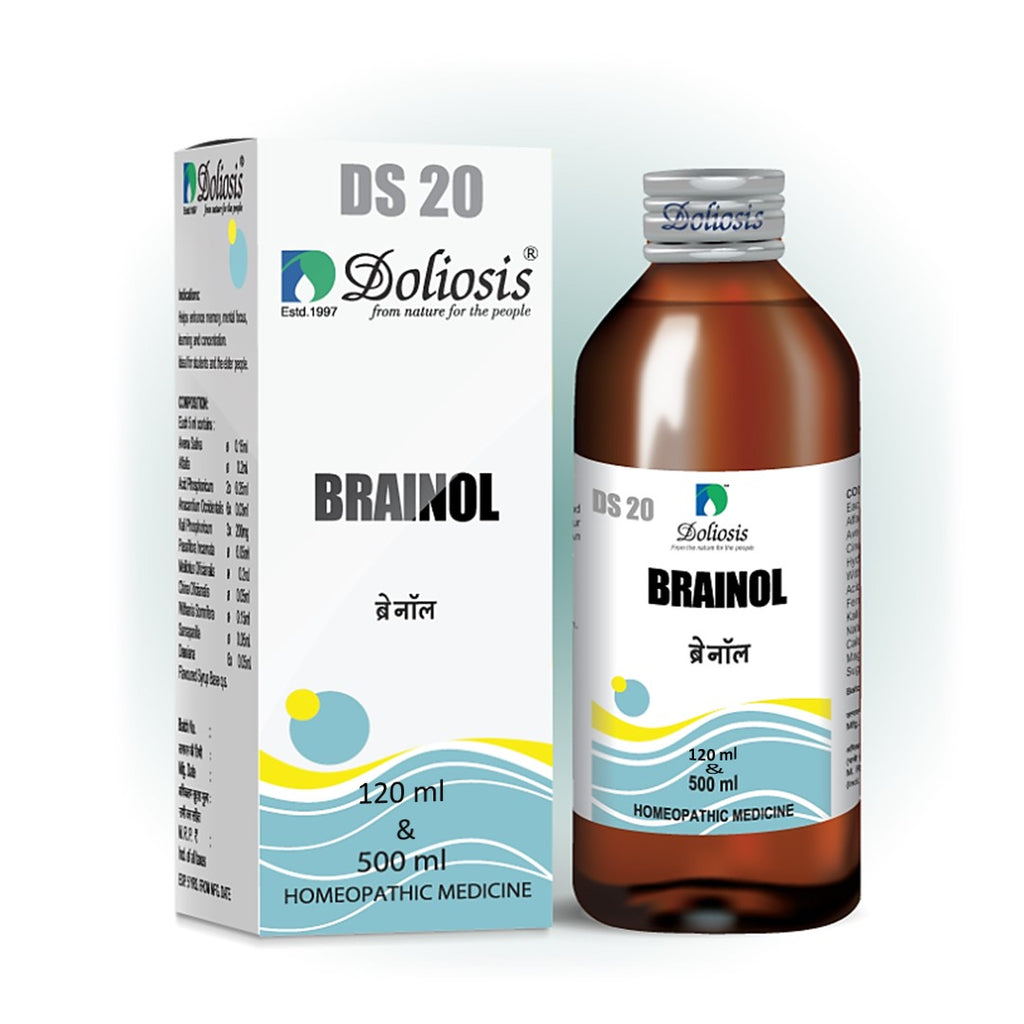DS20 Brainol Syrup | Natural Brain Enhancement for Focus & Memory | 120ml & 500ml