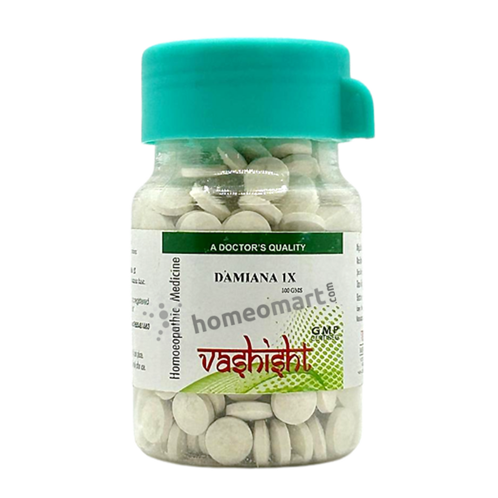 Vashisht Damiana 1X Homeopathy  Tablets for Vitality