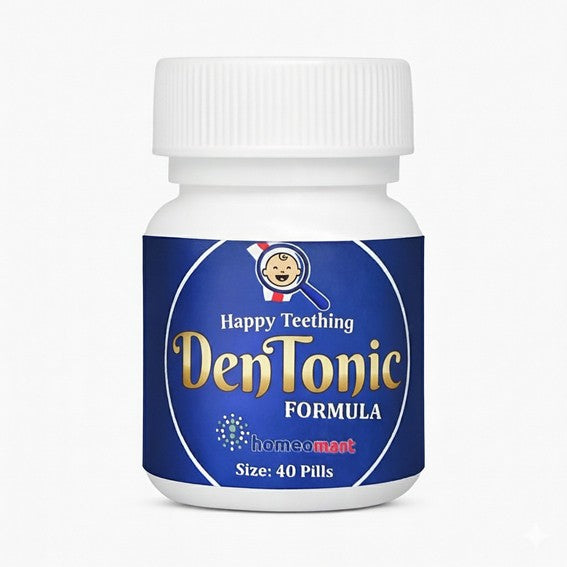 Bottle of DenTonic Formula on a white background