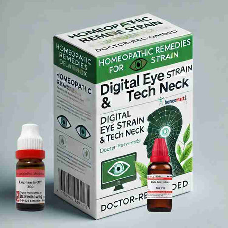 Homeopathic Remedies for Digital Eye Strain & Tech Neck | Doctor-Recommended