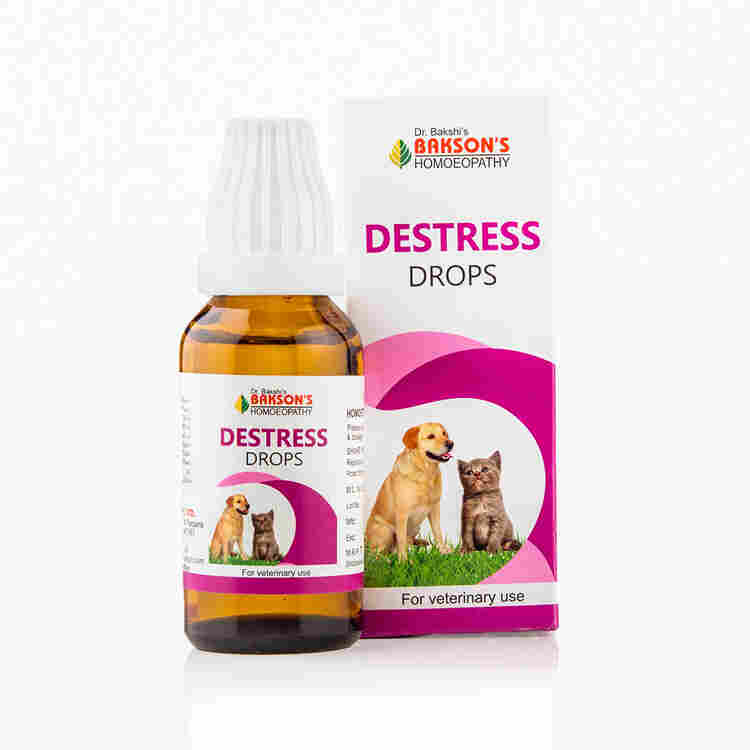 Bakson’s Destress Drops – Homeopathic Solution for Pet Anxiety & Stress