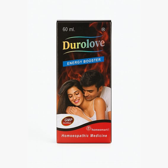 Durolove Energy Booster packaging with a couple on a white background