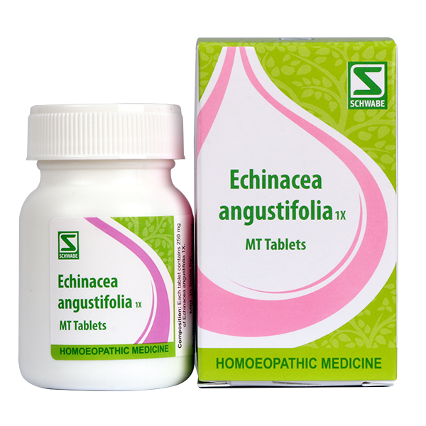 Schwabe Echinacea Angustifolia 1X Immunity Tablets, fights infections