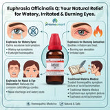 Euphrasia Officinalis, Euphrasia Q, Eyebright, Mother Tincture, Homeopathy, Homeopathic Medicine, Single Remedy, Eye Wellness, Nasal Wellness, Eye Symptoms, Watery Eyes, Materia Medica, Homeopathic Q, Liquid Homeopathy