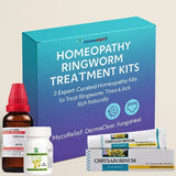 Fight ringworm, jock itch, and tinea naturally. Choose from 3 doctor-advised homeopathy kits with internal and topical remedies for safe fungal skin relief.