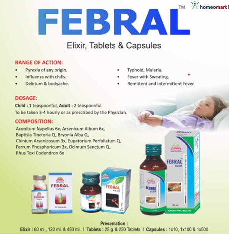 Wheezal Homoeopathy Febral Elixir Syrup: Effective Fever Relief