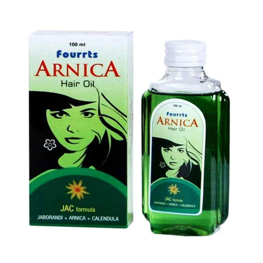 Fourrts Arnica Hair Oil, Arnica Hair Oil, Fourrts Hair Oil, Arnica hair oil for hair fall, herbal hair oil, hair fall oil, dandruff hair oil, JAC Formula hair oil, Jaborandi Arnica Calendula hair oil, hair and scalp oil