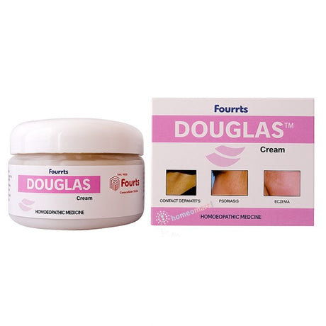 Fourrts Douglas Cream is a dermatologist-trusted homeopathic solution for eczema, psoriasis, and dermatitis. With ingredients like Graphites, Sulphur, and Urea, it calms itch, repairs cracked skin, and restores smoothness — all without harsh chemicals.