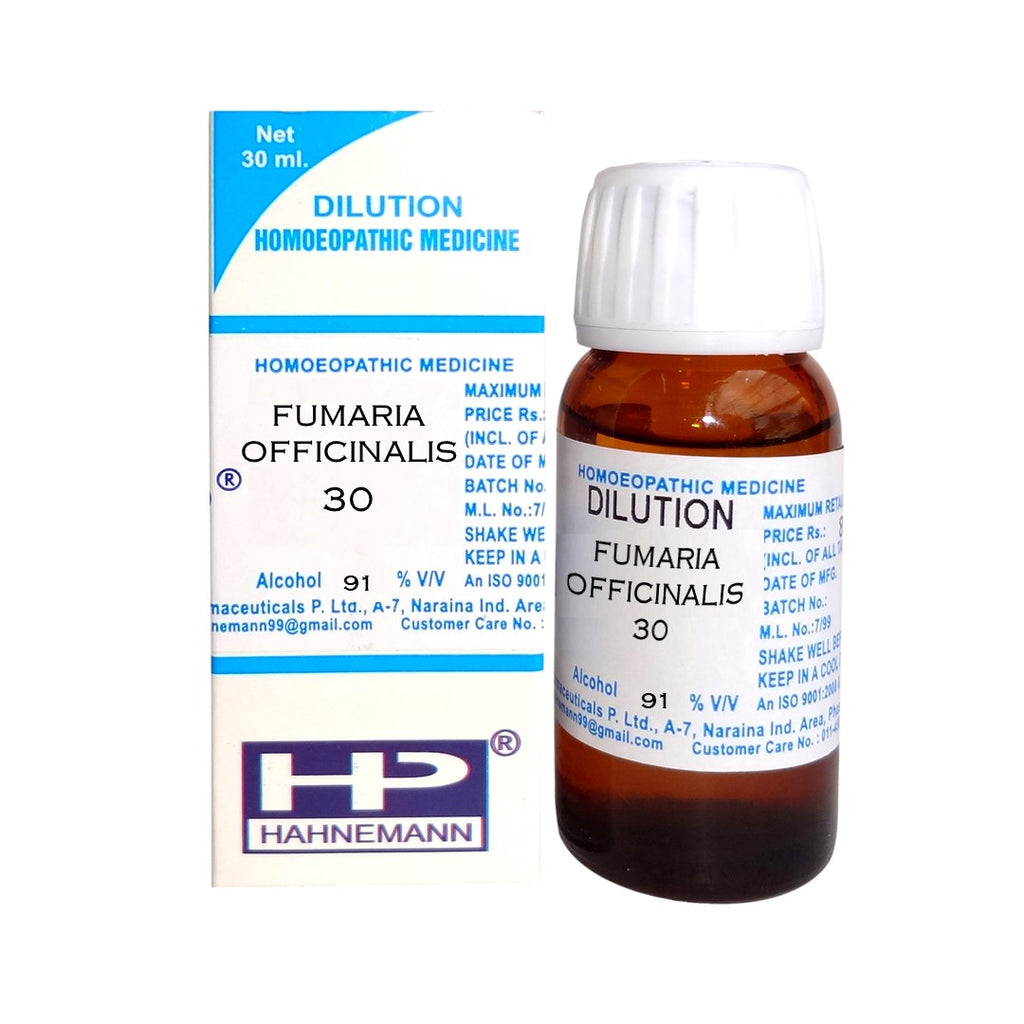 Fumaria Officinalis Homeopathy Dilution 6C, 30C, 200C, 1M