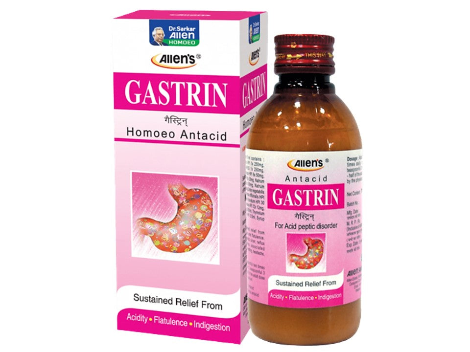 Homeopathy Antacid Alalen Gastrin syrup