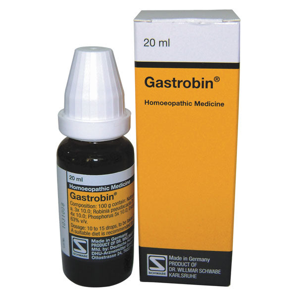 Schwabe German Gastrobin Drops for Hyperacidity, Heartburn, Gastric complaints