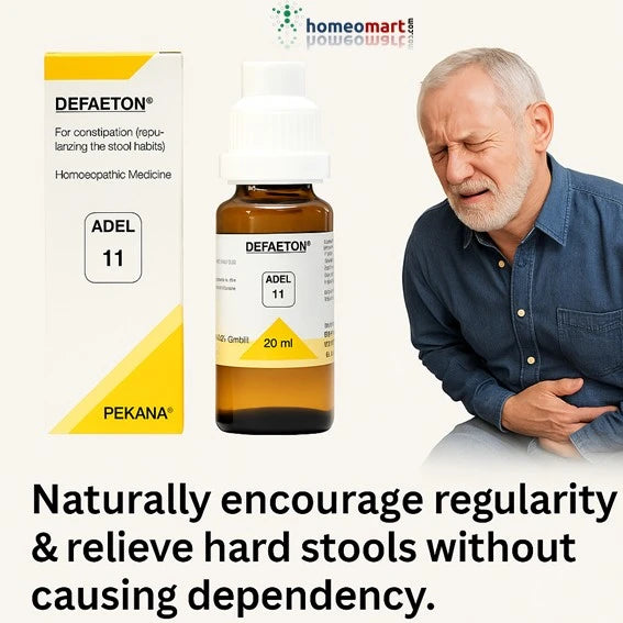 Get back to regular stool habits naturally with Defaeton Drops! This gentle, non-habit-forming homeopathic formula effectively relieves constipation and promotes healthy digestion without side effects. 