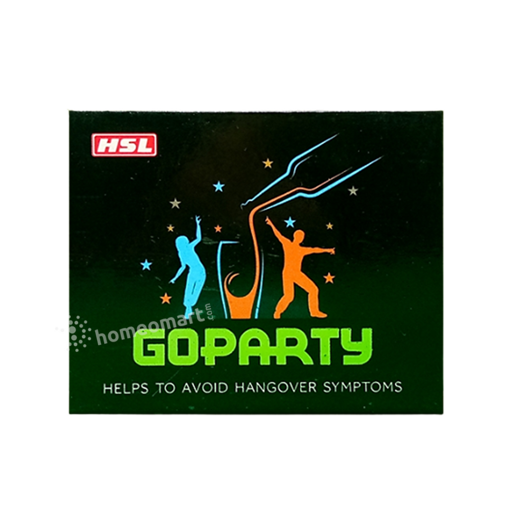 Haslab GOPARTY tablets to avoid hangover symptoms