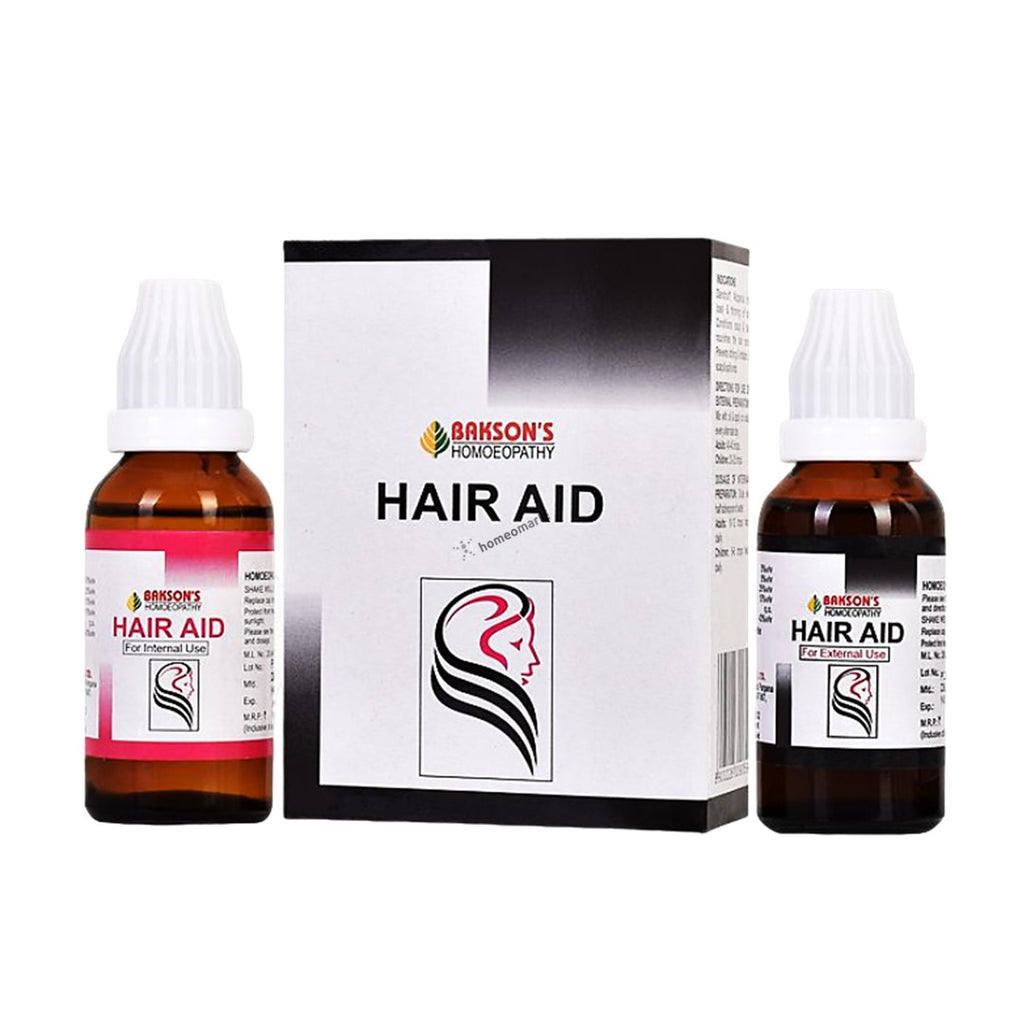 Bakson Hair Aid Drops, Twin pack for dandruff, premature greying