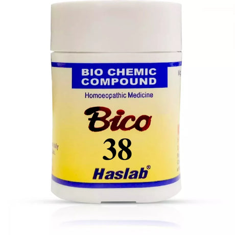 Bico 38 Haslab biochemic compound container on a white background