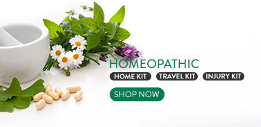 Homeopathy Emergency First Aid Kits. Home Kit, Travel Kit, Injury Kit