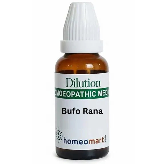 Bufo Rana Homeopathy Dilution 6C, 30C, 200C, 1M, 10M. Buy Online – Homeomart