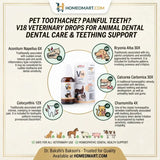 Bakson V18, Bakson Veterinary, Teeth Drops, Veterinary Teeth, Toothache Drops, Animal Dental Care, Dental Support, Homeopathic Veterinary, Teething Support, Delayed Teething, Dentition, Pyorrhoea, Unhealthy Gums, Decaying Gums, Gum Support, Dental Pain, Tooth Pain, Sensitive Teeth, Pet Dental Care, Veterinary Homeopathy, 30ml Drops