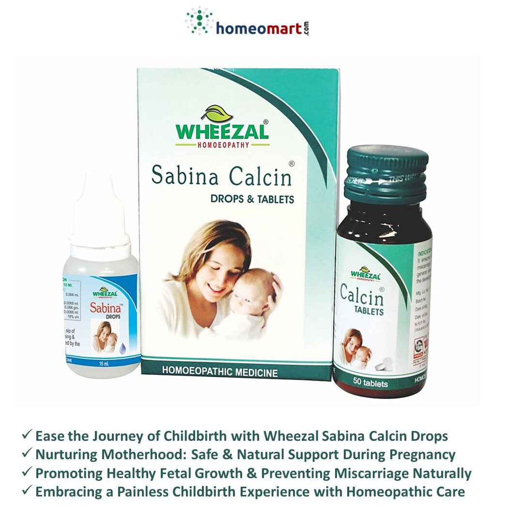 Ease the Journey of Childbirth with Wheezal Sabina Calcin Drops