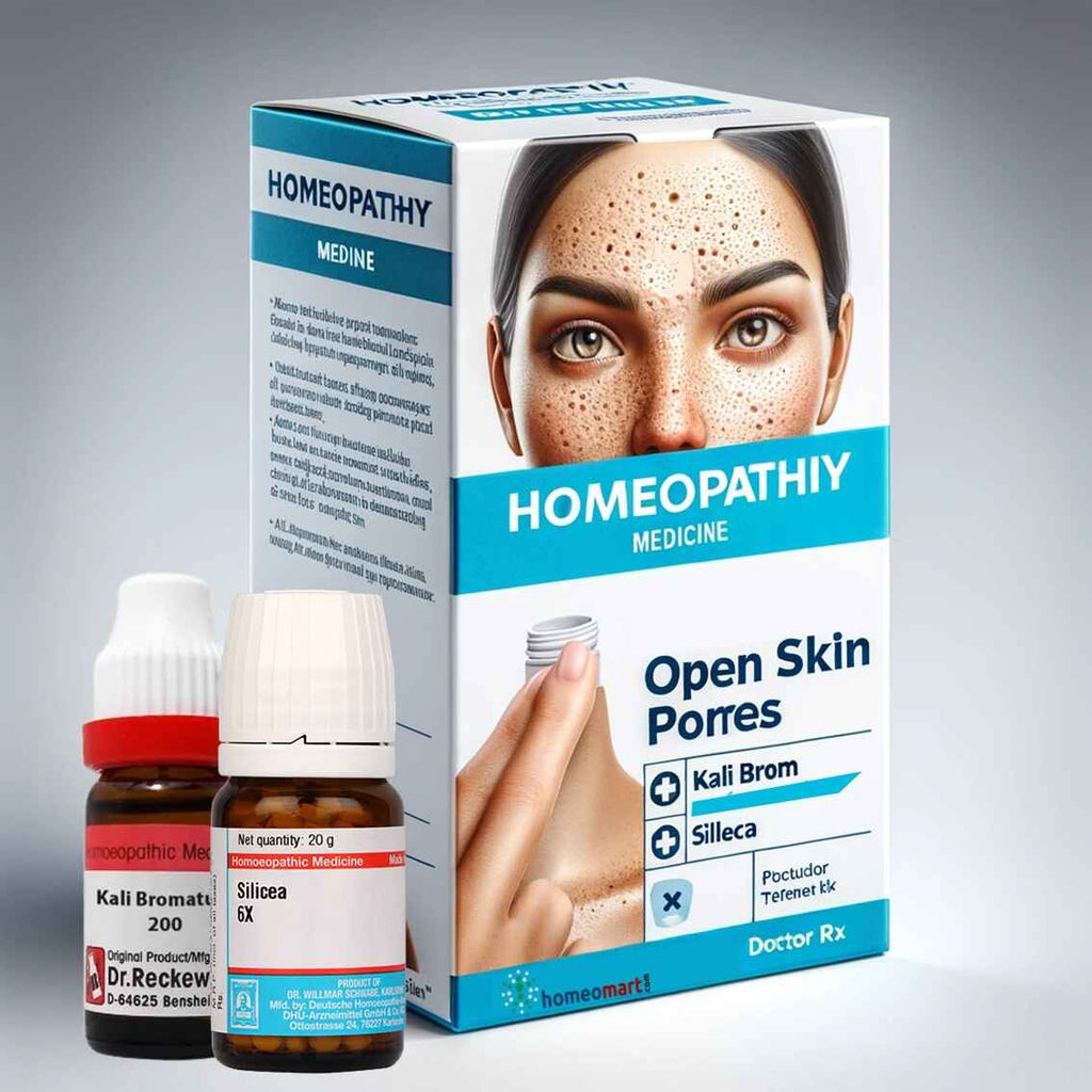 Skin open pores treatment medicines in homeopathy, doctor recommended kit