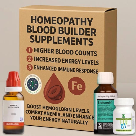 Discover the power of homeopathy in boosting hemoglobin levels, combating anemia, and enhancing your energy naturally. Formulated with potent ingredients to improve iron absorption, support red blood cell production, and rejuvenate overall vitality.