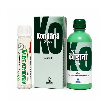 homeopathy dandruff combo, dandruff treatment combo, agom kondana drops, armoracia sativa pills, homeopathic dandruff treatment, anti dandruff homeopathy medicine, dandruff control combo, scalp itching treatment homeopathy,