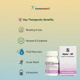 Alpha DP Homeopathic medicine bottle and packaging with key therapeutic benefits on a gradient background