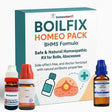 Boilfix homeopathic kit packaging with bottles on a white background