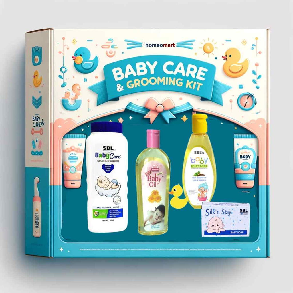 Baby Care & Grooming Kit: Natural Homeopathic Goodness