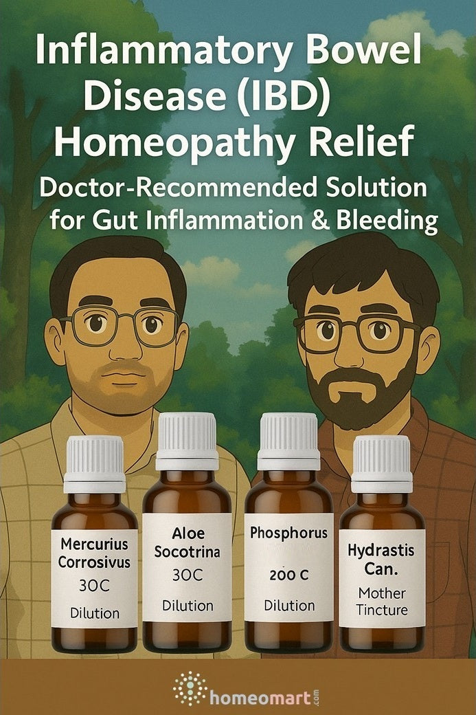 Inflammatory bowel disease treatment homeopathy medicines recommended by 2 doctors 
