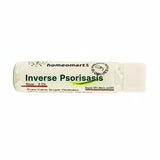 Pills Tube labeled 'Inverse Psorisasis' by Homeomart on a white background