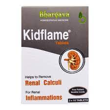 Bhargava Kidflame homeopathy Tablets for Renal Inflammation and Calculi