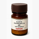 Bottle of Kalium Phosphoricum 6X by Vashisht on a white background