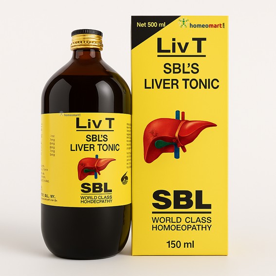 SBL Liv T SBL's Liver Tonic bottle and packaging on a white background